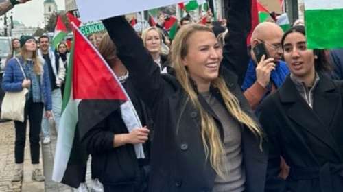 Νορβηγίδα φοιτήτρια Ιατρικής &quot;πιάστηκε&quot; με πανό που παρομοίαζε τους Εβραίους με σκουπίδια- Την έδιωξαν από το πανεπιστήμιο