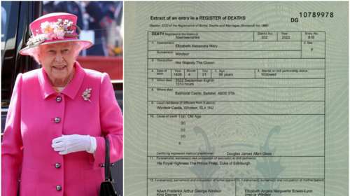 &quot;Μίλησε&quot; το πιστοποιητικό θανάτου της Ελισάβετ: Από τι πέθανε η βασίλισσα - Ποιοι ήταν δίπλα της