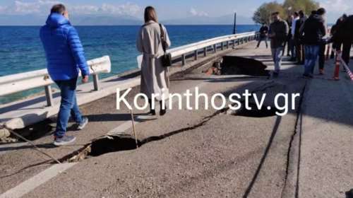 Ξυλόκαστρο: Η γη "κατάπιε" κομμάτι της παλαιάς Εθνικής Οδού Κορίνθου – Πατρών