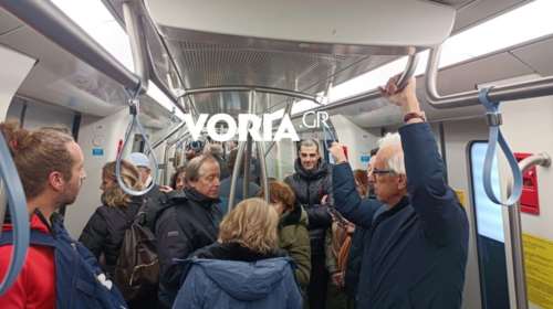 Θεσσαλονίκη: Γεμάτο κόσμο και σήμερα το Μετρό παρά την κακοκαιρία Bora - Επισκέπτονται τα αρχαία στον σταθμό &quot;Βενιζέλου&quot;