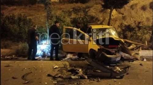 Διπλή τραγωδία στα Χανιά: Νεκρός οδηγός από σφοδρή σύγκρουση στον Γαλατά- Kατέληξε στη ΜΕΘ 64χρονος