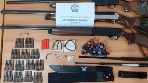 Πάνοπλος στη Λακωνία: Συνελήφθη άνδρας που είχε στην κατοχή του ολόκληρο οπλοστάσιο