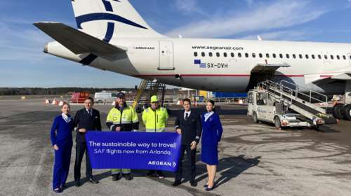 Η AEGEAN επεκτείνει το πρόγραμμα χρήσης Βιώσιμων Αεροπορικών Καυσίμων (SAF) στις πτήσεις της και στα αεροδρόμια της Ευρώπης