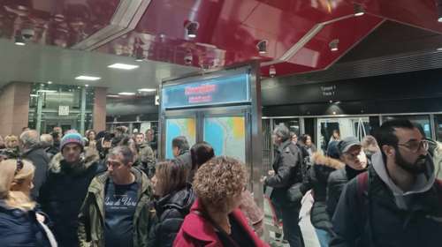 Θεσσαλονίκη: Παραμένει το πρόβλημα στο Μετρό - Ως σταθμός μετεπιβίβασης λειτουργεί ο σταθμός 25ης Μαρτίου