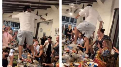 Ανδρέας Γεωργίου: Ανέβηκε και στα τραπέζια λίγες ώρες πριν από τον γάμο του με τη Σιμώνη Χριστοδούλου