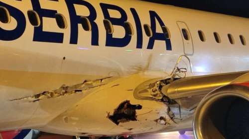Θρίλερ με αεροπλάνο της Air Serbia ελληνικών συμφερόντων: Αναγκαστική προσγείωση μετά από πρόσκρουση σε φωτεινούς σηματοδότες