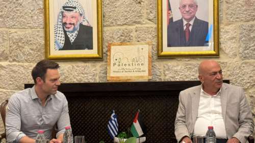 Στην Βηθλεέμ ο Κασσελάκης: "Θα πιέσουμε για να αναγνωρίσει η Ελλάδα Παλαιστινιακό κράτος"