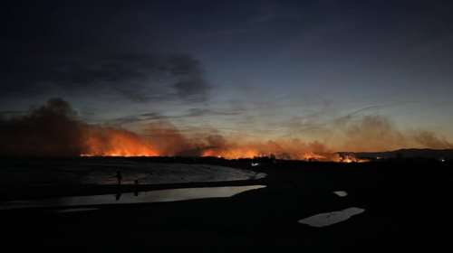Φωτιά στην Καβάλα: Μεγάλη πυρκαγιά στην Κεραμωτή - Ισχυροί άνεμοι στην περιοχή [εικόνες - βίντεο]