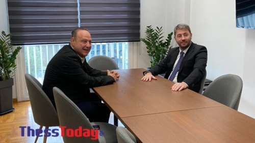 Θεσσαλονίκη: Με τον νεοεκλεγέντα δήμαρχο Στέλιο Αγγελούδη συναντήθηκε ο Nίκος Ανδρουλάκης