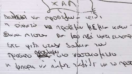 Επίθεση με βιτριόλι: Ολο το παραληρηματικό χειρόγραφο κείμενο της 35χρονης Εφης