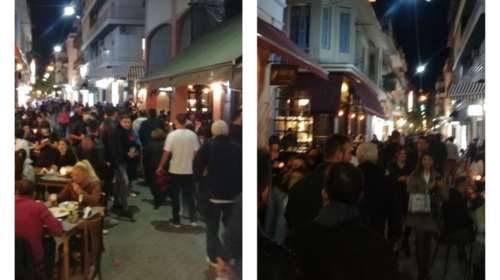 Lockdown: Πατείς με πατώ σε στην Πάτρα μέχρι την τελευταία στιγμή - &quot;Πλημμύρισαν&quot; δρόμοι και μαγαζιά [Εικόνες]