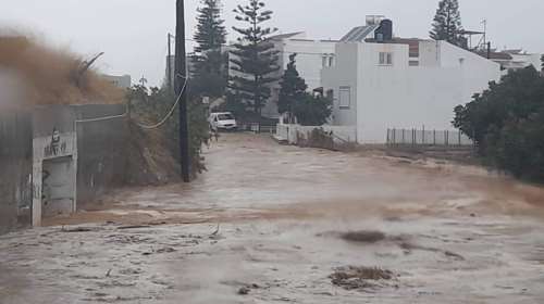 Κακοκαιρία στην Κρήτη: Σε κατάσταση εκτάκτου ανάγκης εκ νέου ο δήμος Χερσονήσου