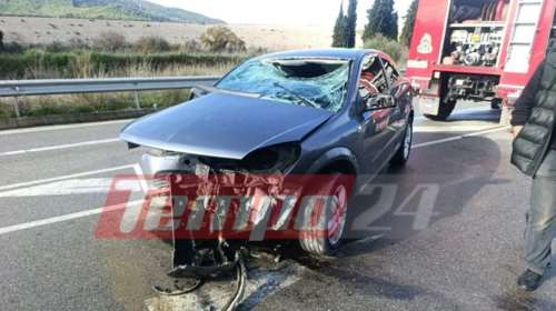 Αχαΐα: Αυτοκίνητο καρφώθηκε σε προστατευτικές μπάρες - Τραυματίστηκε ο 23χρονος οδηγός [εικόνες]