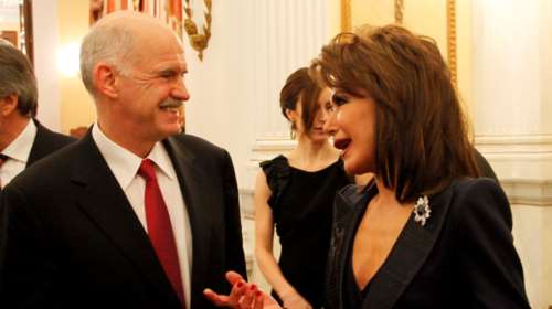 Επιτροπή  &quot;Ελλάδα 2021&quot;: Συνάντηση Γιώργου Παπανδρέου με τη Γιάννα Αγγελοπούλου