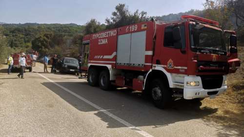 Φωτιά στον Ασπρόπυργο, κοντά σε χωματερή - Ισχυροί άνεμοι στην περιοχή
