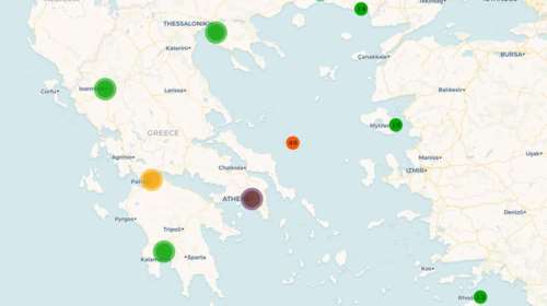 Αστεροσκοπείο Αθηνών - Φωτιές: Live η ποιότητα του αέρα ανά περιοχή