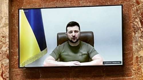 Ζελένσκι στη Γαλλική Εθνοσυνέλευση: Oι Ρώσοι καίνε τα πάντα - Δεν κάνουν διάκριση μεταξύ στρατιωτών και αμάχων