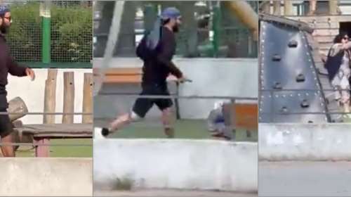 Βίντεο σοκ: Η στιγμή που άνδρας επιτίθεται με μαχαίρι μέσα σε παιδική χαρά στη Γαλλία - Φώναξε &quot;στο όνομα του Ιησού Χριστού&quot;