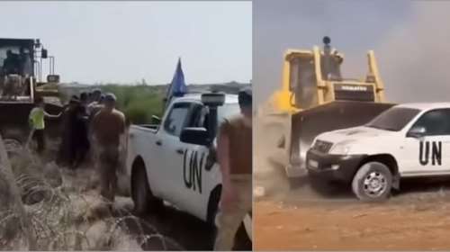 Η στιγμή που Τουρκοκύπριοι επιτίθενται με μπουλντόζες σε μέλη του ΟΗΕ στη νεκρή ζώνη [βίντεο]