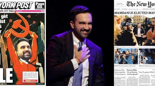 Νέα Υόρκη: Η νίκη Μαμντάνι στα πρωτοσέλιδα - Το &quot;κόκκινο μήλο&quot; με σφυροδρέπανο και η κατάκτηση της κορυφής
