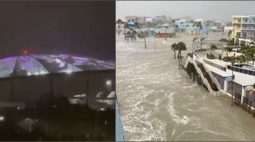 Φλόριντα: Ο τυφώνας Μίλτον ξερίζωσε την οροφή του γηπέδου Tropicana - Πάνω από 3 εκατ. χωρίς ρεύμα [εικόνες - βίντεο]