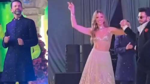 Ξεφάντωσαν στον ινδικό γάμο της χρονιάς ο γιος του Τραμπ, Ντον Τζούνιορ και η λαμπερή ξανθιά σύντροφός του