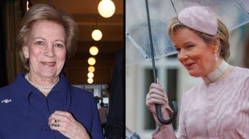 Royals με απόλυτη μονοχρωμία: Η Ματθίλδη του Βελγίου στα βήματα της Άννας Μαρίας - Η λεπτομέρεια που &quot;αντέγραψε&quot;