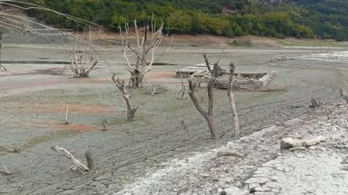 Άρτα: Η ξηρασία αποκάλυψε οικισμό που βυθίστηκε πριν 43 χρόνια στην τεχνητή λίμνη του Πουρναρίου [εικόνες]