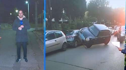 Κηφισιά: Οδηγός σκαρφάλωσε με το αυτοκίνητό της σε παρκαρισμένο όχημα - Τι συνέβη