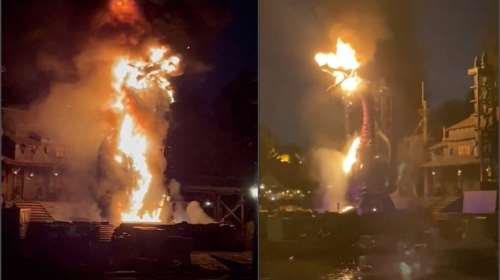 Πανικός στη Ντίσνεϊλαντ στην Καλιφόρνια: Παιχνίδι-δράκος λαμπάδιασε την ώρα που οικογένειες και παιδάκια έβλεπαν σόου