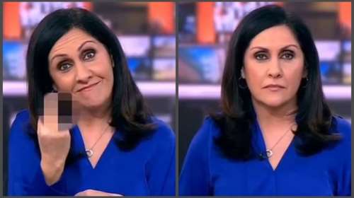 Ατυχέστατη στιγμή: Κεντρική παρουσιάστρια του BBC υψώνει το μεσαίο δάχτυλο- Δεν ήξερε ότι έχει βγει live