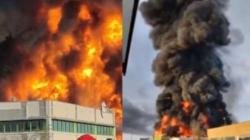Συναγερμός στη βόρεια Ιταλία: Μεγάλη πυρκαγιά σε εργοστάσιο χημικών - Αποκλείστηκε η περιοχή
