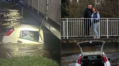 Βρετανία: Δραματική διάσωση μητέρας και της 3χρονης κόρης της - Πώς βγήκαν μέσα από το αυτοκίνητο που βυθιζόταν