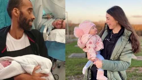 Γέννησε νωρίτερα για να προλάβει ο καρκινοπαθής σύντροφός της να αγκαλιάσει την κόρη τους - Ο γολγοθάς που ακολούθησε