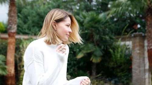 Τζένη Μπαλατσινού: Βόλτα με τον γιο της και τον σκύλο τους στον χιονισμένο Εθνικό κήπο