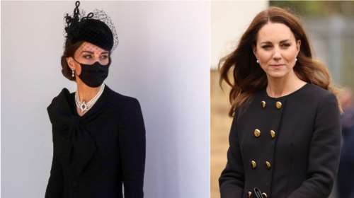 Κέιτ Μίντλετον: Η νέα πένθιμη εμφάνιση στα μαύρα, με στρατιωτικό φόρεμα &amp; πέρλες