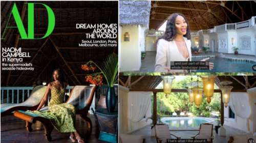 Ναόμι Κάμπελ: Η απίθανη πολυτελής βίλα στην Κένυα, χωρίς πόρτες και παράθυρα