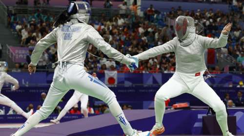 Ολυμπιακοί αγώνες 2024: Άνετη πρόκριση για τη Δώρα Γκουντούρα στην ξιφασκία