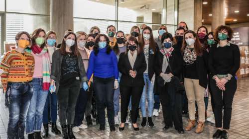 Θεσσαλονίκη: Επίσκεψη Σακελλαροπούλου στον χώρο συλλογής ανθρωπιστικής βοήθειας για την Ουκρανία [εικόνες]