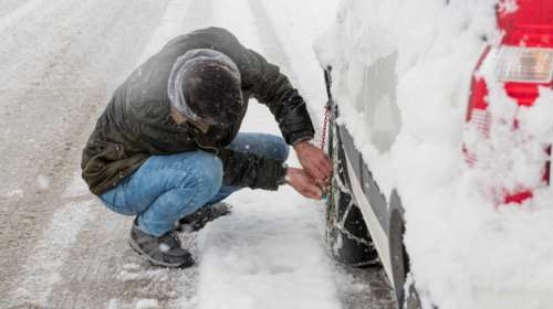 Κακοκαιρία &#39;&#39;Μπιάνκα&#39;&#39;: Μόνο με αλυσίδες η κυκλοφορία σε περιοχές της Κεντρικής και Δυτικής Μακεδονίας