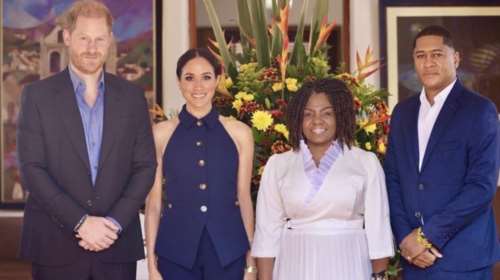 Μέγκαν Μαρκλ: Εκθαμβωτική στην Κολομβία με το εμβληματικο ρολόι Cartier της Νταϊάνα και πανάκριβα κοσμήματα