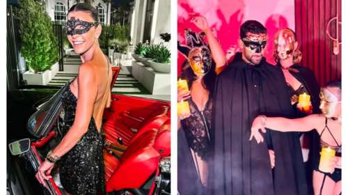 Μαρίνα Βερνίκου: Εντυπωσιάζει με εξώπλατο φόρεμα και μάσκα σε πάρτι στο Ντουμπάι, εμπνευσμένο από τα &quot;Μάτια Ερμητικά Κλειστά&quot;