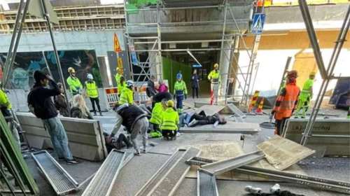 Τρόμος στη Φινλανδία: Κατέρρευσε προσωρινή πεζογέφυρα από κόντρα πλακέ - Πολλοί μαθητές τραυματίες [Φωτογραφίες]
