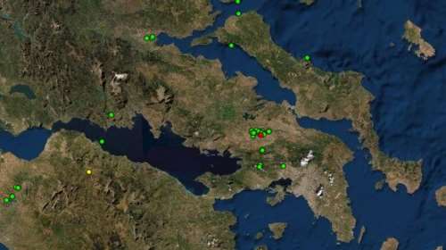 Σεισμός 3,5 Ρίχτερ ανατολικά της Θήβας - Αισθητός και στην Αττική