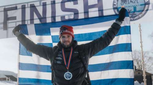 Μάριος Γιαννάκου: Ο Έλληνας που βγήκε πρώτος στον αγώνα των 500χλμ στην Αρκτική [εικόνες]