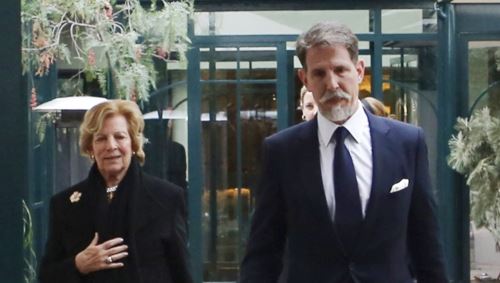 Ο Παύλος Ντε Γκρες και η μητέρα του, Άννα Μαρία σε dinner στο Μουσείο Μπενάκη