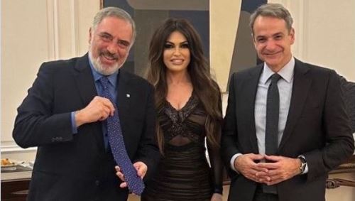 Το δείπνο της Κίμπερλι Γκιλφόιλ με τον Κυριάκο Μητσοτάκη και τον εφοπλιστή Νίκο Τσάκο