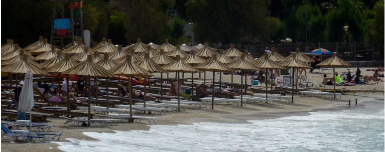 παραλία ομπρέλες