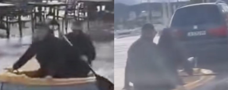 πλημμυρες βαρκα