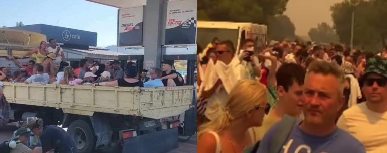 ΡΟΔΟΣ εκκένωση ξένα ΜΜΕ